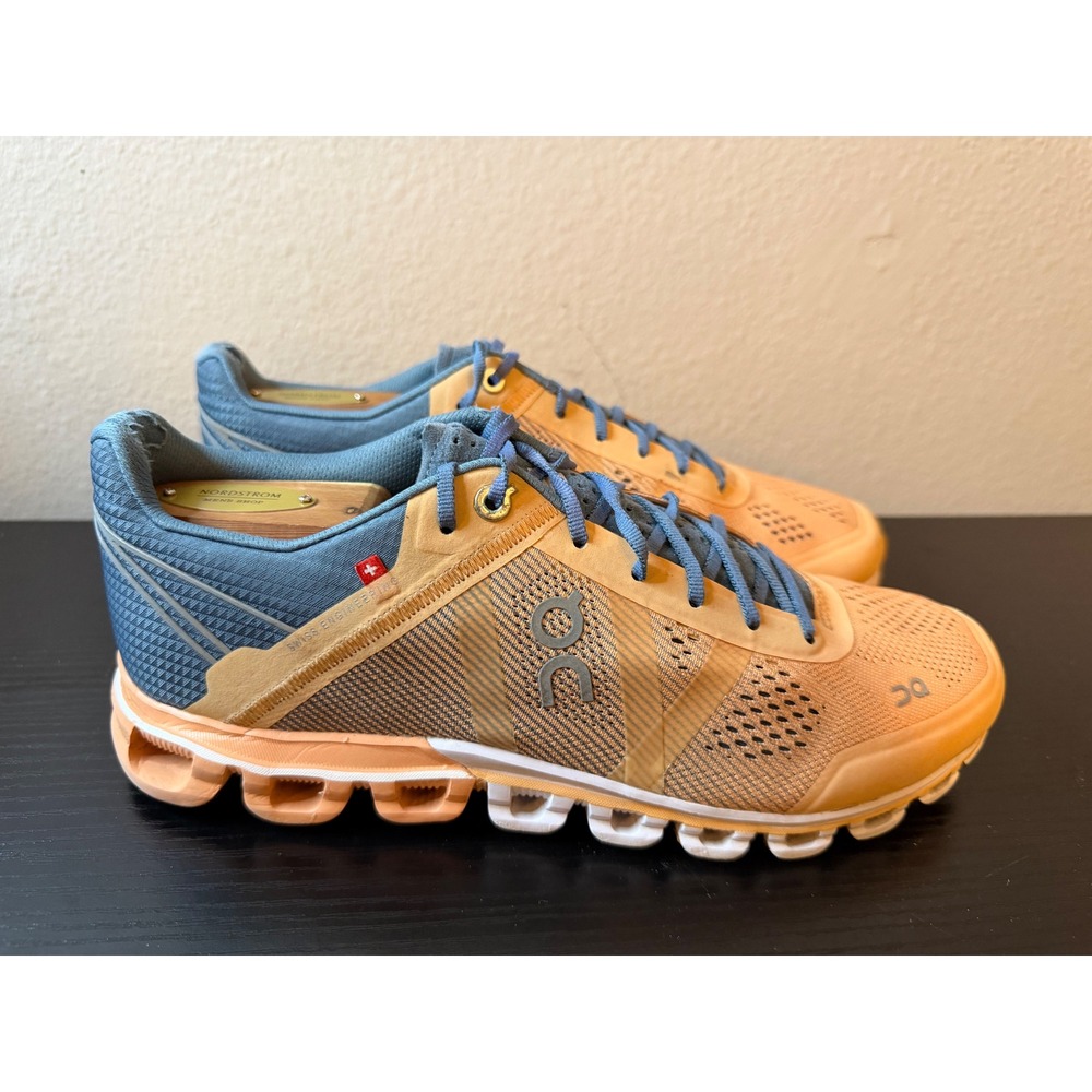On Cloudflow Womens Size 8.5W Running Shoes Orange Blue Swiss Engineering